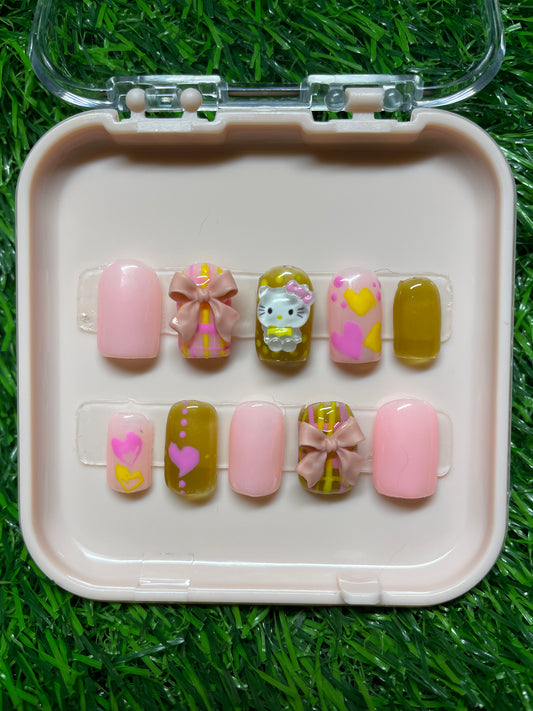 Pink & Yellow Hello Kitty